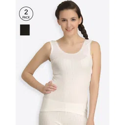 Kanvin Women Pack Of 2 Solid Thermal Tops-picture-35