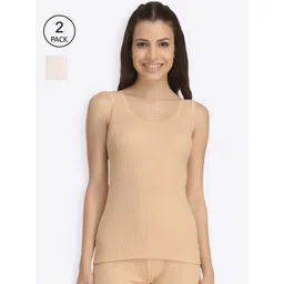 Kanvin Women Pack Of 2 Solid Thermal Tops-picture-32