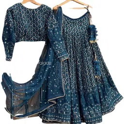 kapanku Self Design Semi Stitched Lehenga Choli-picture-22