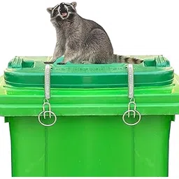 kapiqiu Trash bin lock - Trash bin lock for outdoor garbage cans to stop raccoons, pets, and wind. Provides a secure grip, preventing animals from lifting the lid and scattering litter everywhere（2-pack）-picture-16