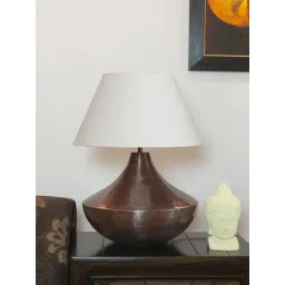 kapoor lamp shades Kapoor E Illuminations Golden Metal Table Lamp - Set of 1-picture-34