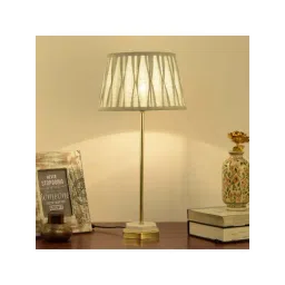 kapoor lamp shades Kapoor E Illuminations White Marble Hexa Table Lamp - Set of 1-picture-36