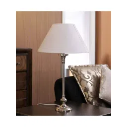 kapoor lamp shades Kapoor E Illuminations White Metal Table Lamp - Set of 1-picture-37