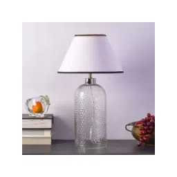 kapoor lamp shades Kapoor E Illuminations White Tesco Dotted Pattern Glass Table Lamp 1-picture-40