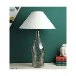 kapoor lamp shades Kapoor E Illuminations White Whirlpool Rings Lustere Glass Table Lamp - Set of 1-picture-25