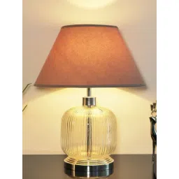 Kapoor Lamp Shades Transparent Glass Demarius Finish Table Lamp image 1