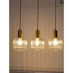 Kapoor Lamp Shades Transparent Glass Demarius Linear Cluster Hanging Pendant Ceiling Light-picture-18