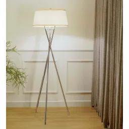 kapoor lampshades Chrome Shade Floor Lamp With Metal Base-picture-32