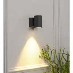 Luga Single LED Wall Sportlight In Grey Finish-image-2