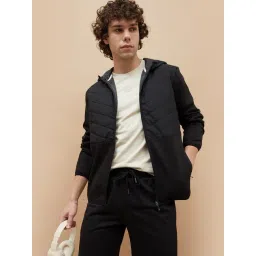 Kappa Black Regular Fit Quilted Sports Hoodie-picture-14