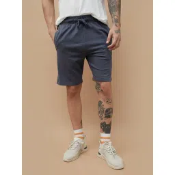 Kappa Charcoal Grey Cotton Regular Fit Shorts-picture-34