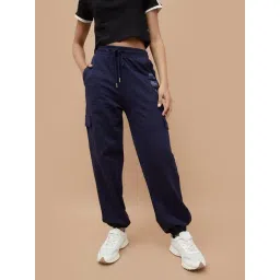 Kappa Dark Blue Cotton Regular Fit Joggers-picture-34