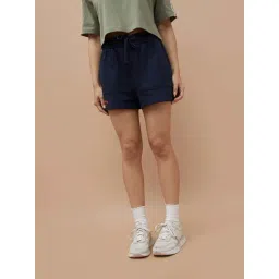 Kappa Dark Blue Cotton Regular Fit Printed Shorts-picture-20