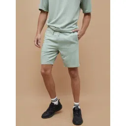 Kappa Green Regular Fit Textured Shorts-picture-13