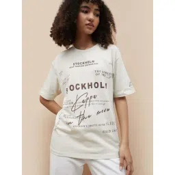 Kappa Light Brown Cotton Regular Fit Printed T-Shirt-picture-11