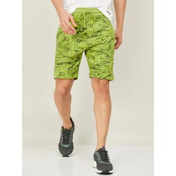 Kappa Men Abstract Printed Running Cotton Sports Shorts-picture-17