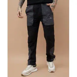 kappa Men Colourblock Fitted Track Pants with Elasticated Waist-picture-13