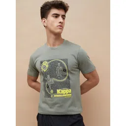 Kappa Men Graphic Printed Round Neck Cotton T-shirt-picture-34