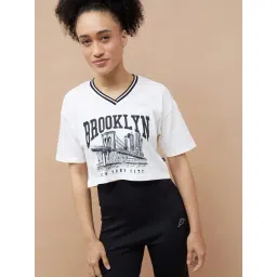 Kappa Off White Cotton Regular Fit Printed T-Shirt-picture-31