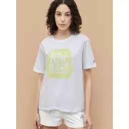 Kappa White Cotton Regular Fit Printed T-Shirt-picture-40