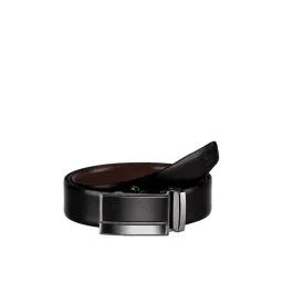 Kara Black & Brown Solid Leather Reversible Belt-picture-37
