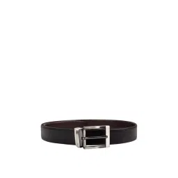 Kara Black & Brown Textured Leather Reversible Belt-image-19