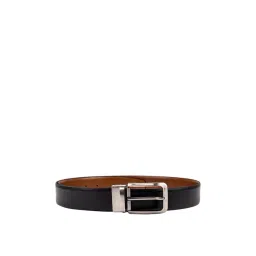 Kara Black & Tan Solid Leather Reversible Belt-picture-48
