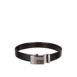 Kara Black Faux Leather Reversible Belt  for Men-picture-25
