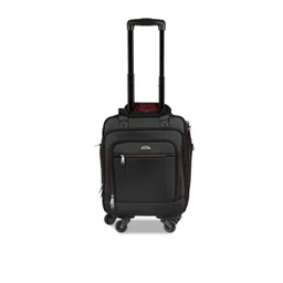 Kara Black Solid 360-Degree Rotation Overnighter Laptop Trolley Bag-picture-11