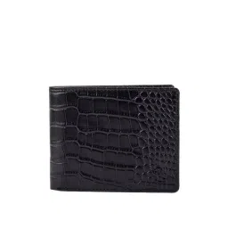 Kara Black Textured Leather Bi-Fold Wallet-picture-34