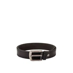 Kara Black Textured Leather Waist Belt-image-9