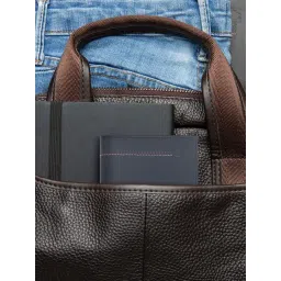 Kara Blue Leather Bi-Fold Wallet for Men-picture-14