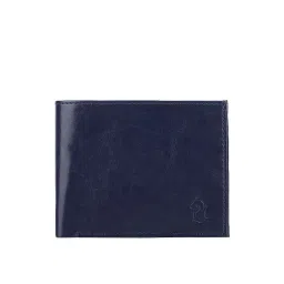 Kara Blue Leather Bi Fold Wallet for Men image 1