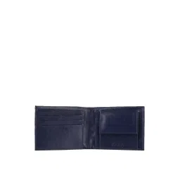 Kara Blue Leather Bi Fold Wallet for Men image 4