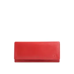 Kara Coral Red Solid Bi-Fold Wallet for Women-picture-29