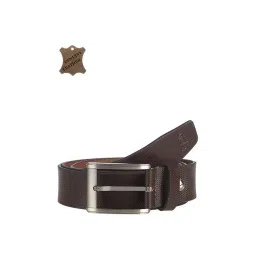 Kara Dark Brown Leather Formal Belt for Men-picture-11