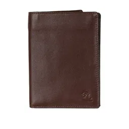 Kara Dark Brown Solid Leather Bi-Fold Wallet-picture-31