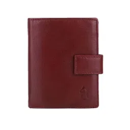 Kara Maroon Leather Bi Fold Wallet for Men-picture-10