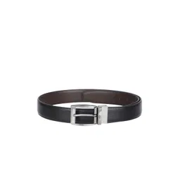 Kara Men Black & Brown Solid Reversible Leather Belt-picture-26