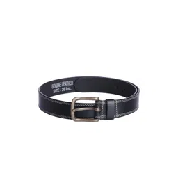 Kara Men Black Solid Leather Belt-picture-40