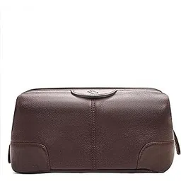 kara Multipurpose Obama Tan Portable Toiletry Kit - Genuine Leather Unisex Pouch for Travelling - Shaving Kit or Makeup Cosmetic Kit Organizer Leather Toiletry Bag for Men | Shaving Kit Bag for Men-picture-12