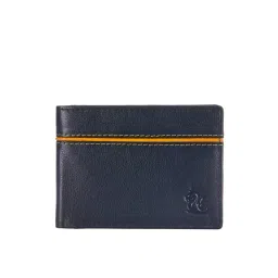 Kara Navy Casual Leather Bi-Fold Wallet for Men-picture-25