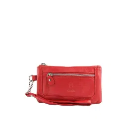 Kara Red Leather Solid Leather Wallet for Women image 1