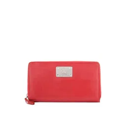 Kara Red Solid Leather Wallet-picture-13