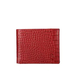 Kara Red Textured Leather Bi-Fold Wallet-picture-21