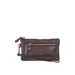 Kara Tan Leather Solid Leather Wallet for Women-picture-16