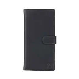 Kara Unisex Black Solid Leather Passport Holder-picture-16