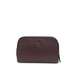 Kara Unisex Brown Leather Travel Toiletry Kit-picture-28