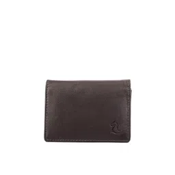 Kara Unisex Brown Solid Card Holder-picture-42