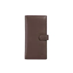 Kara Unisex Brown Solid Leather Passport Holder-picture-16